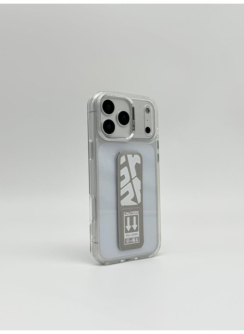 general Mocome Premium Kickstand Case for iPhone 17 Pro – Slim Shockproof Protective Cover with Integrated Pull-Down Stand & Magnetic Compatibility - Image 2